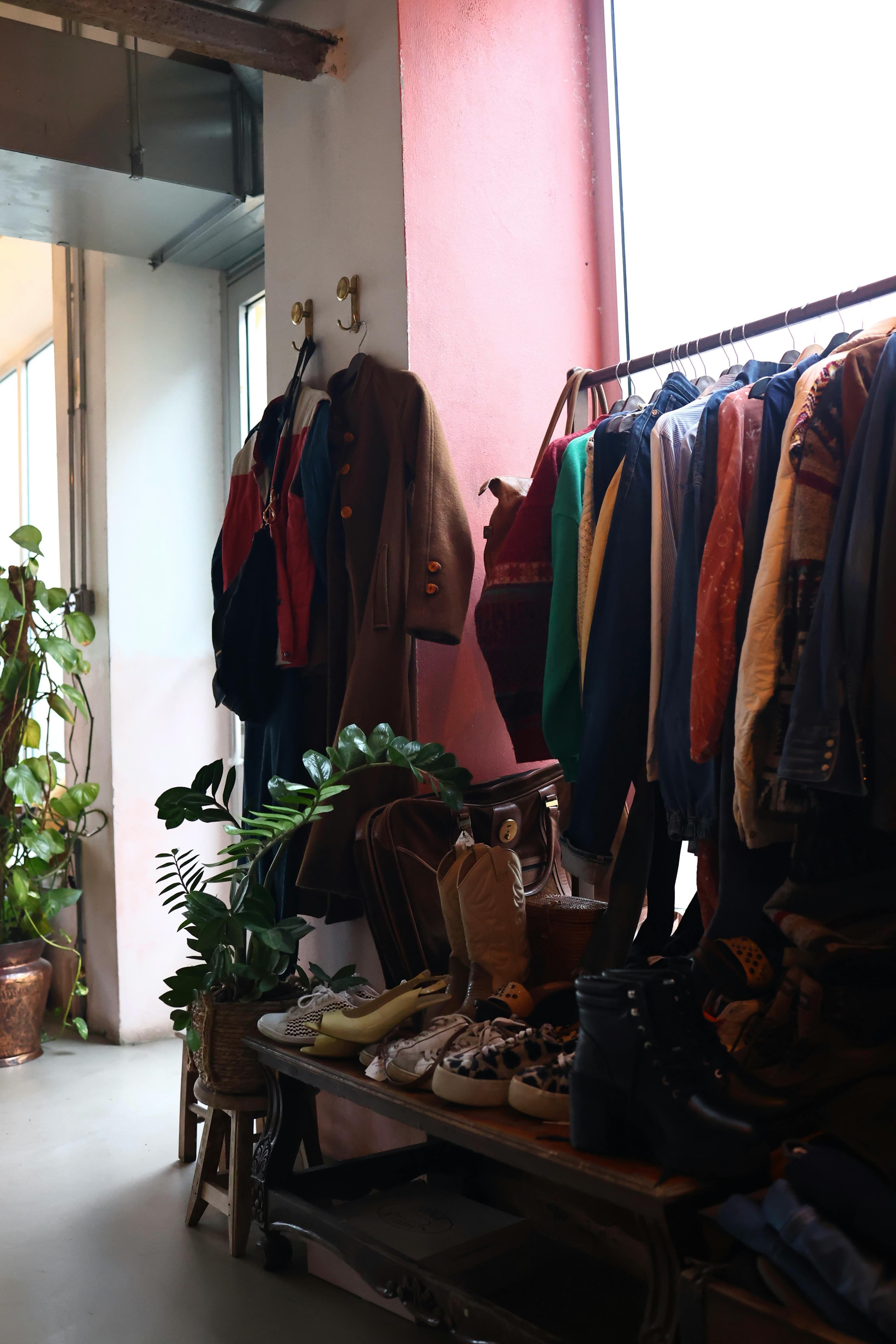 Clothing rack — replace with your photo